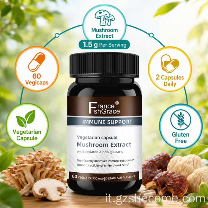 Supporto per integratori per integratori per piante per piante di funghi